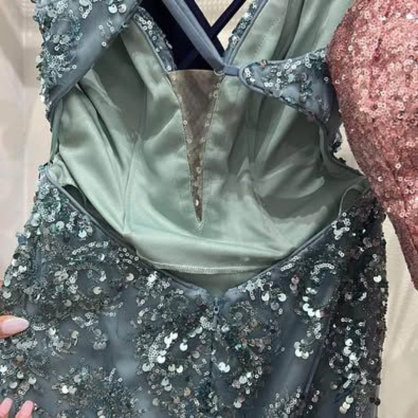 Sequin Embellished Formal Gown image indicator(3)