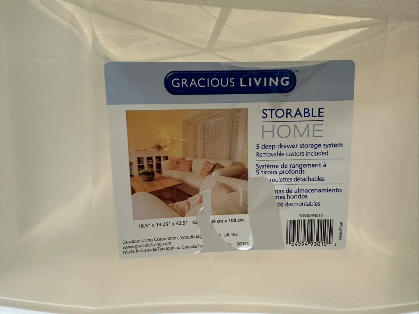 Gracious Living Storable Home 5-Drawer System image indicator(3)