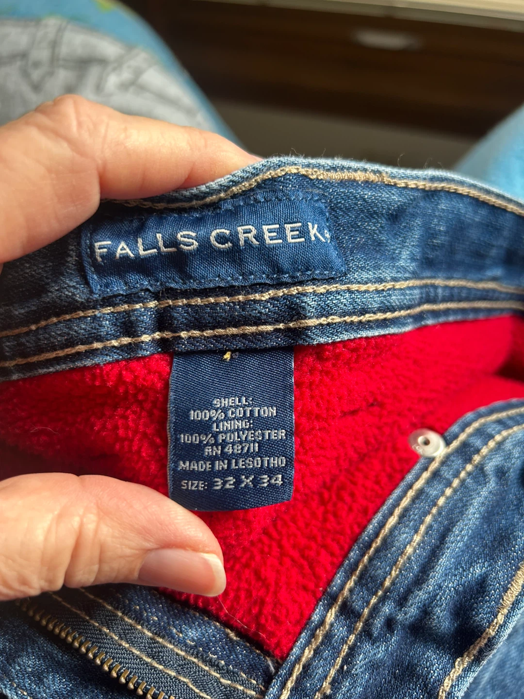 Falls Creek Fleece Lined Jeans 32x34 - photo 3