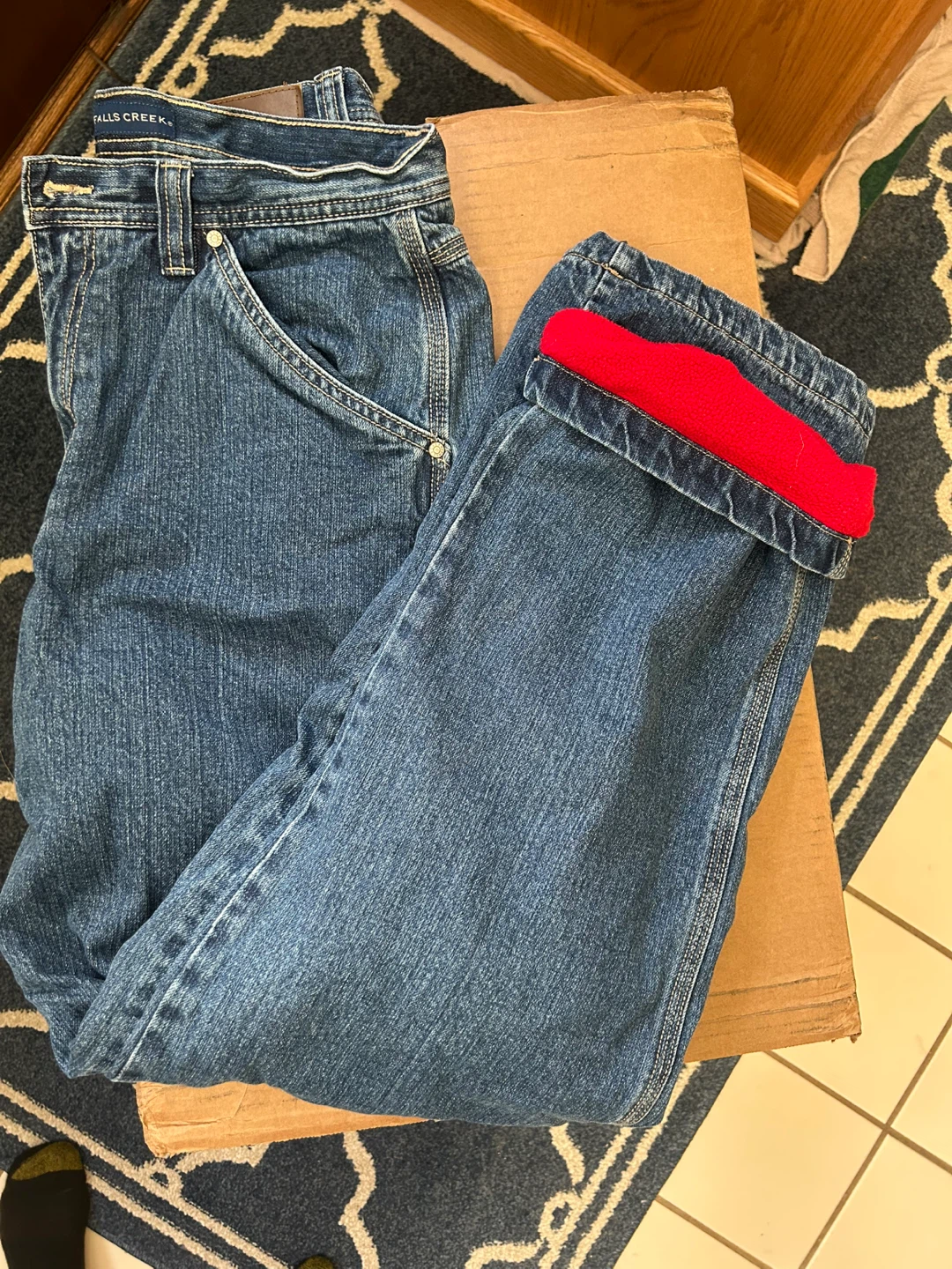 Falls Creek Fleece Lined Jeans 32x34 - photo 2