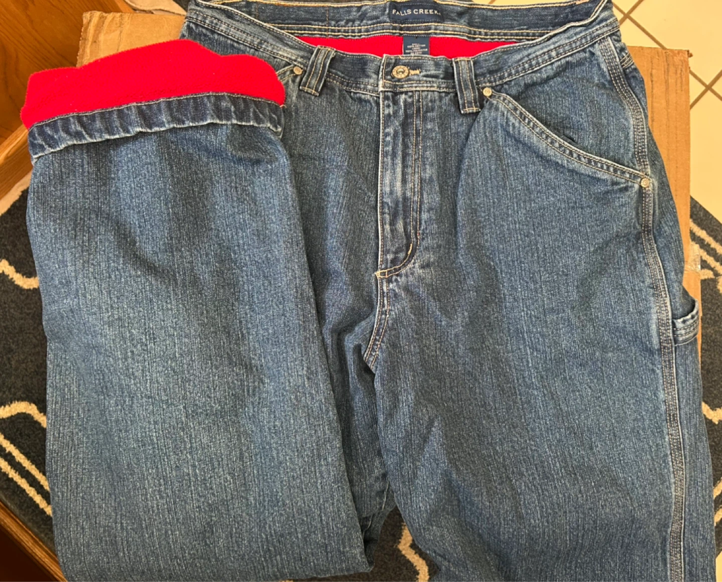 Falls Creek Fleece Lined Jeans 32x34