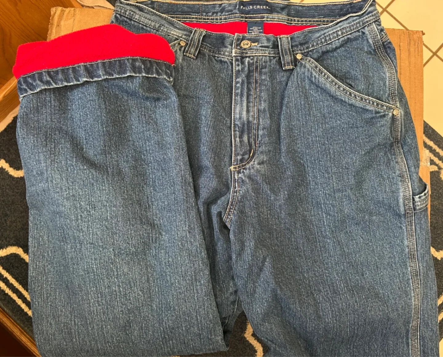 Falls Creek Fleece Lined Jeans 32x34 thumbnail