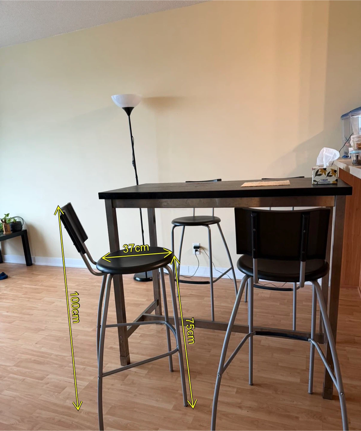 Dining table/ Bar table with 4 chairs - photo 2
