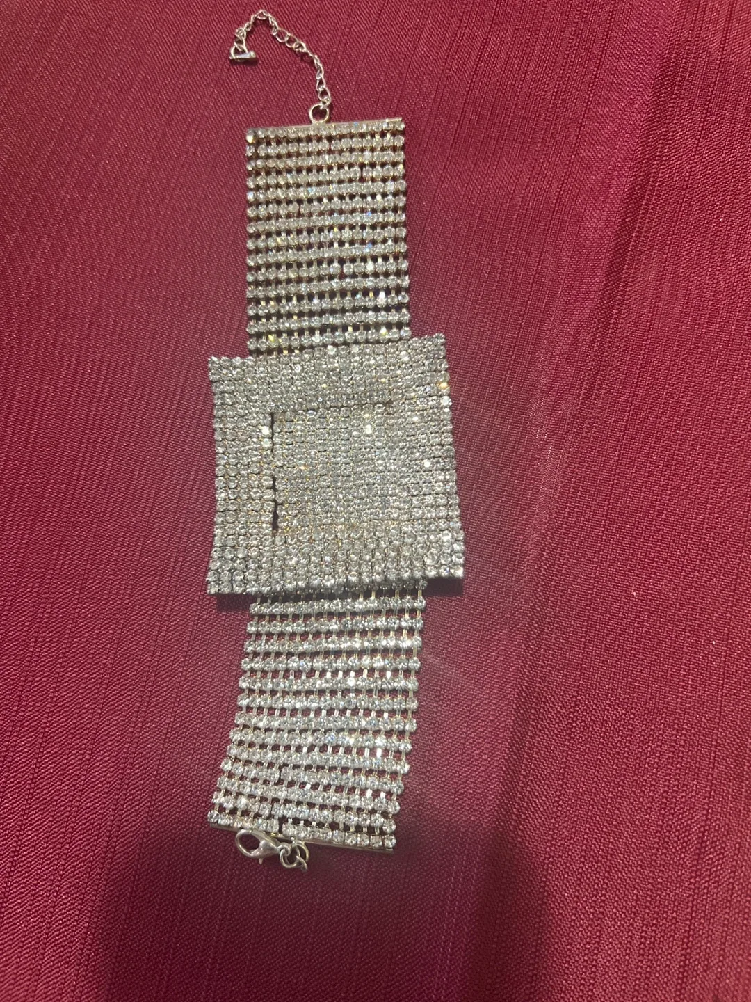 Rhinestone Statement Bracelet