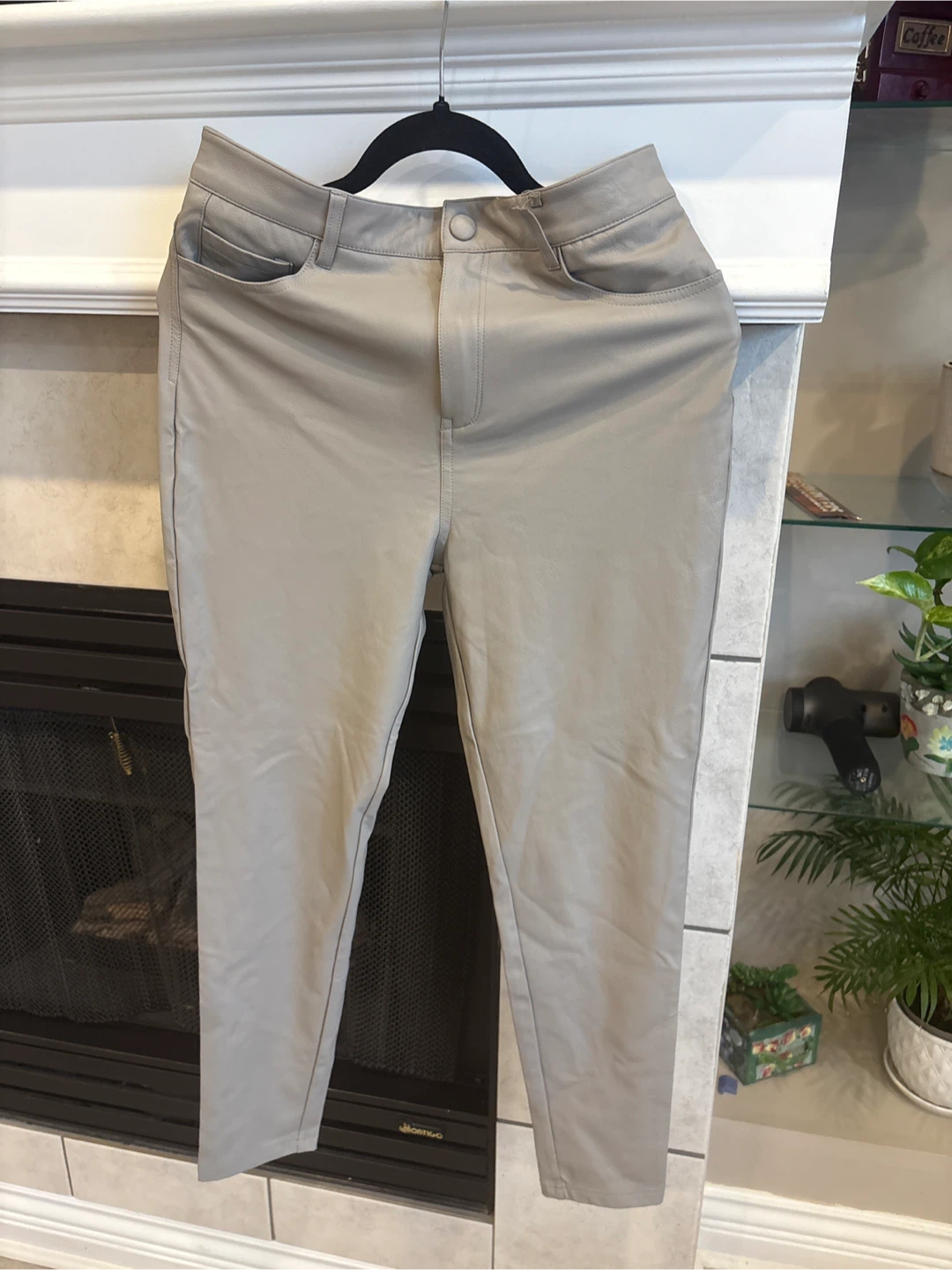 Stradivarius Faux Leather Pants - Size 10 - photo 4