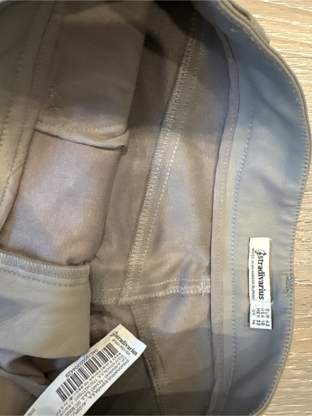 Stradivarius Faux Leather Pants - Size 10 - photo 2