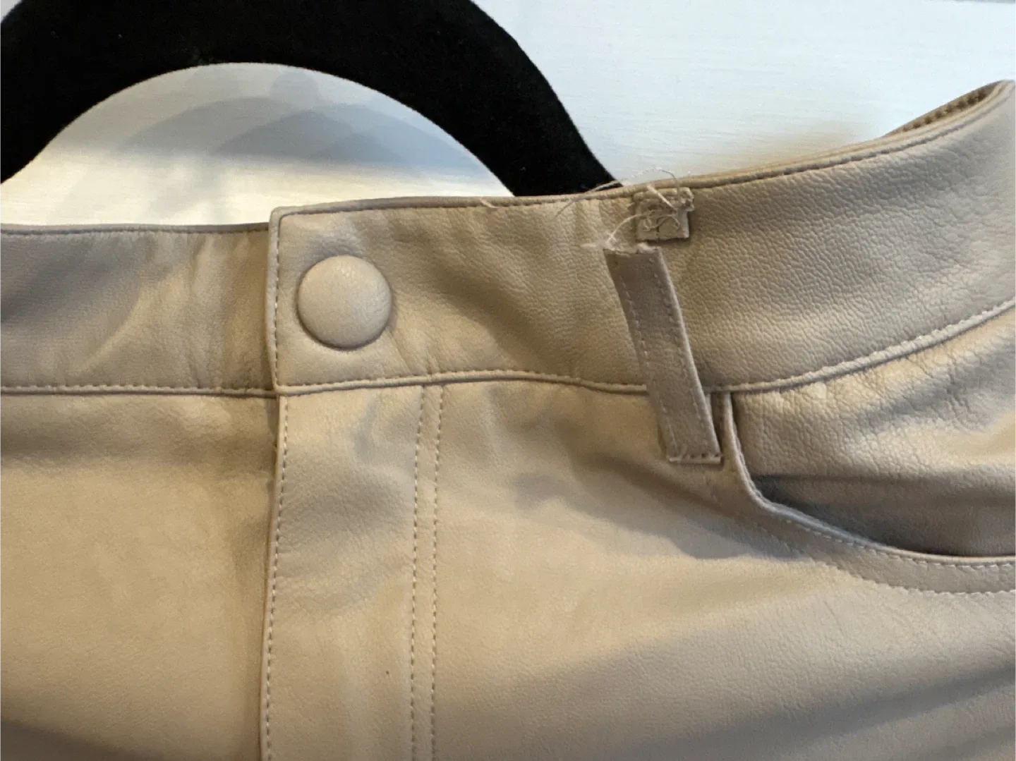 Stradivarius Faux Leather Pants - Size 10 image indicator(7)