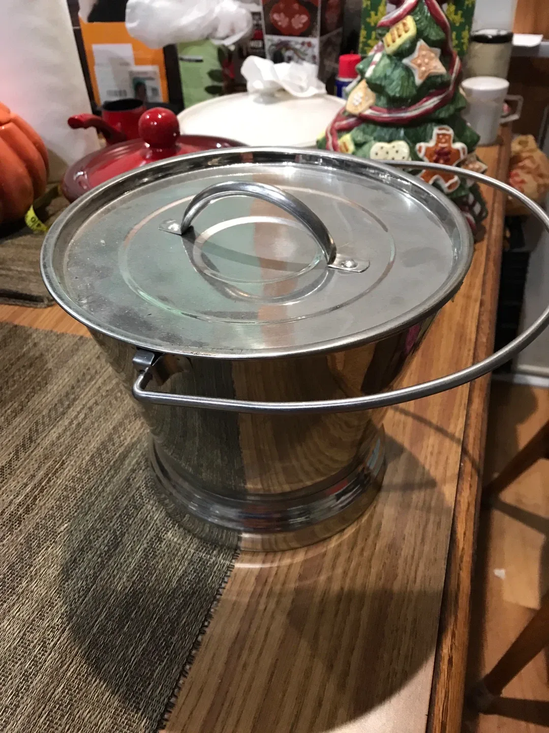 Stainless Steel Bucket with Lid