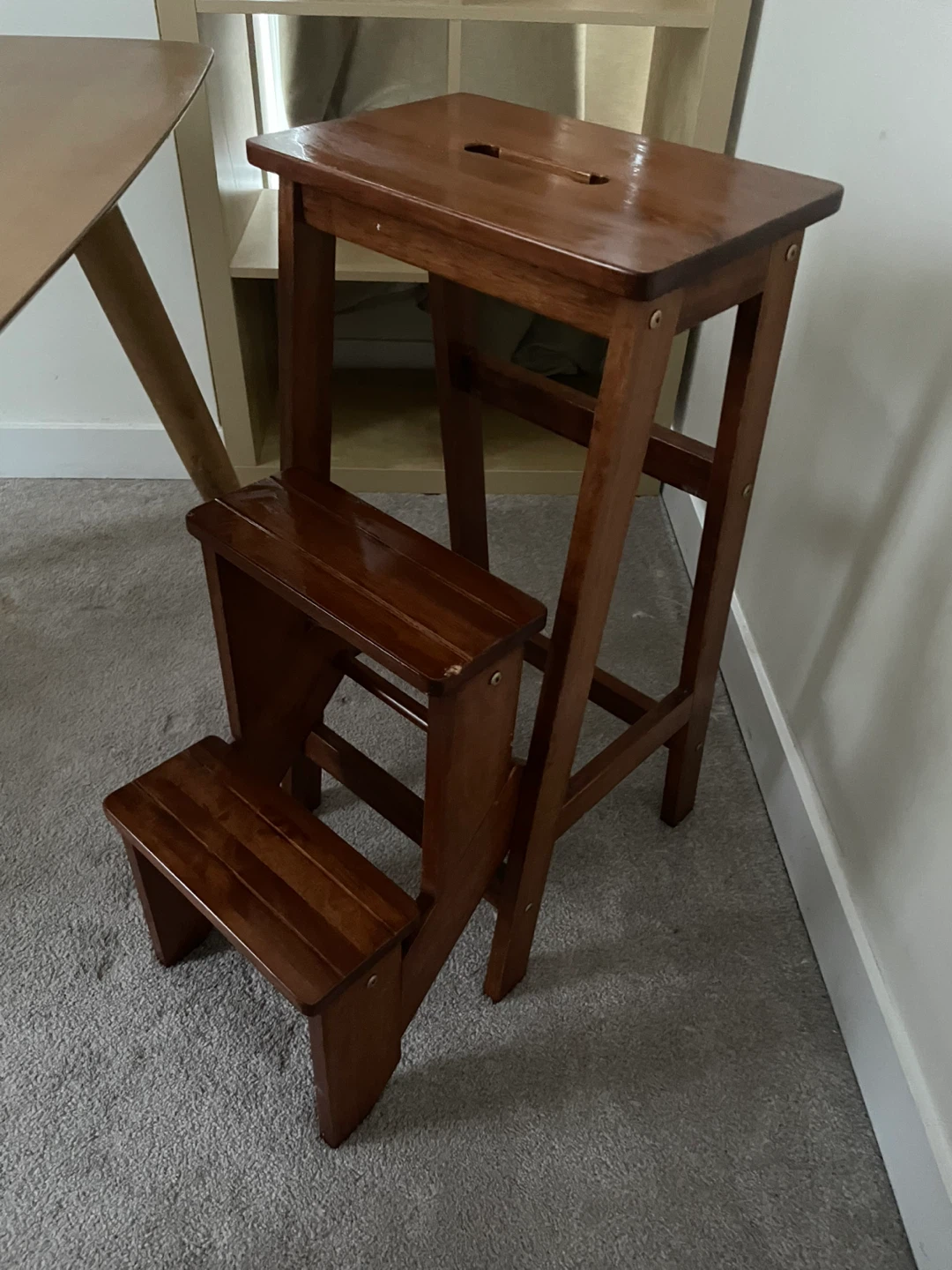 Folding Wooden Step Stool
