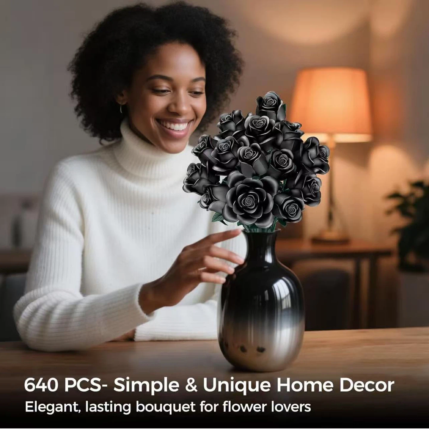 Black Roses Building Kit - 640 PCS - photo 2