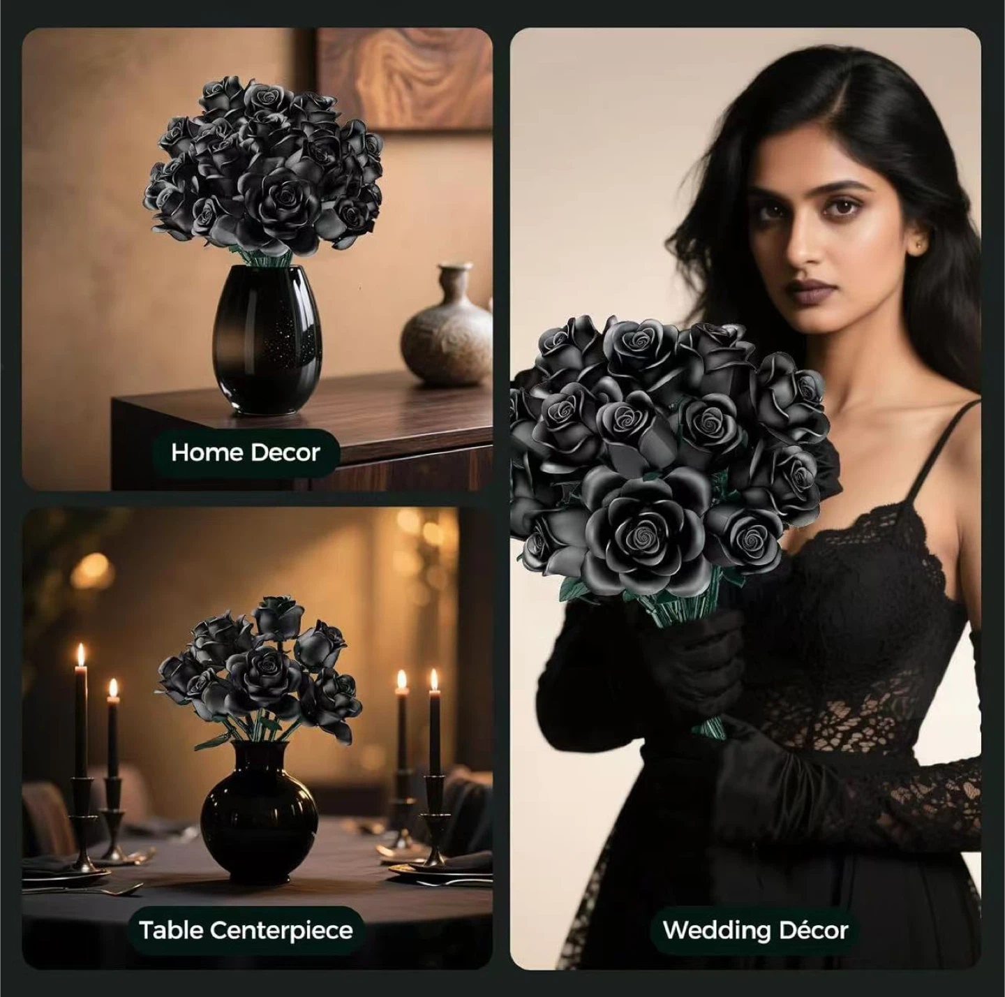 Black Roses Building Kit - 640 PCS - photo 4