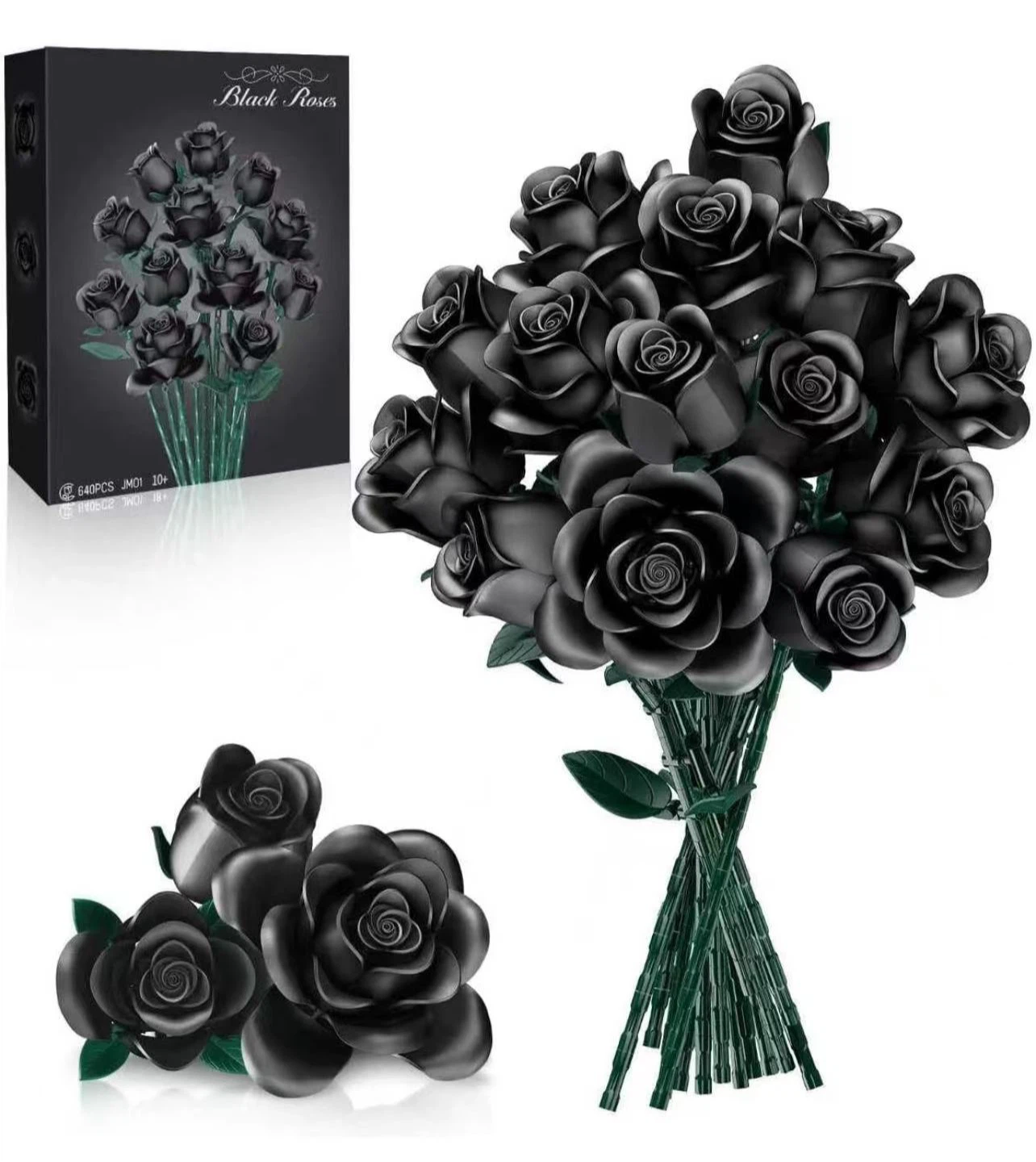 Black Roses Building Kit - 640 PCS
