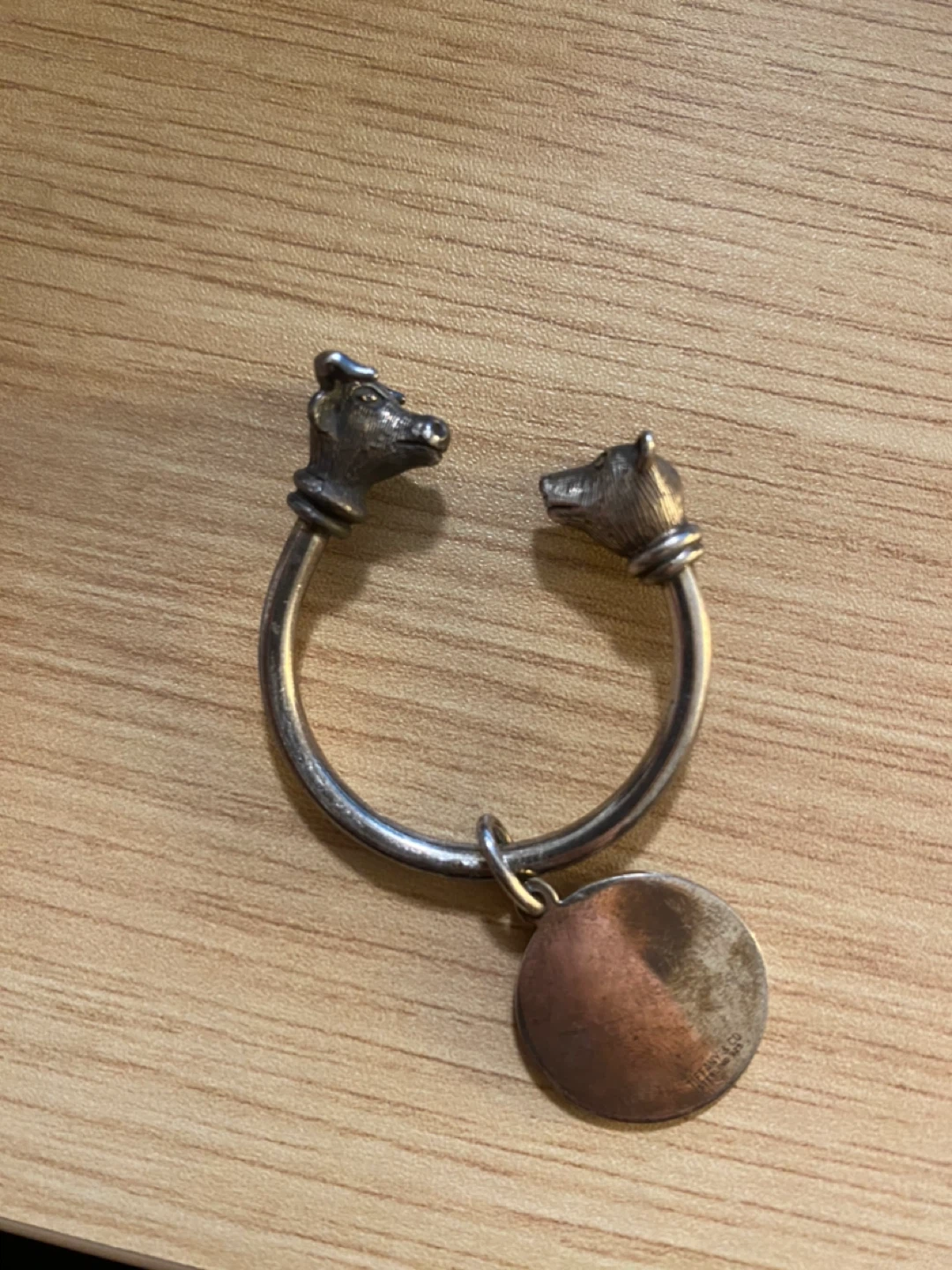 Tiffany & Co. Sterling Silver Bull & Bear Key Ring