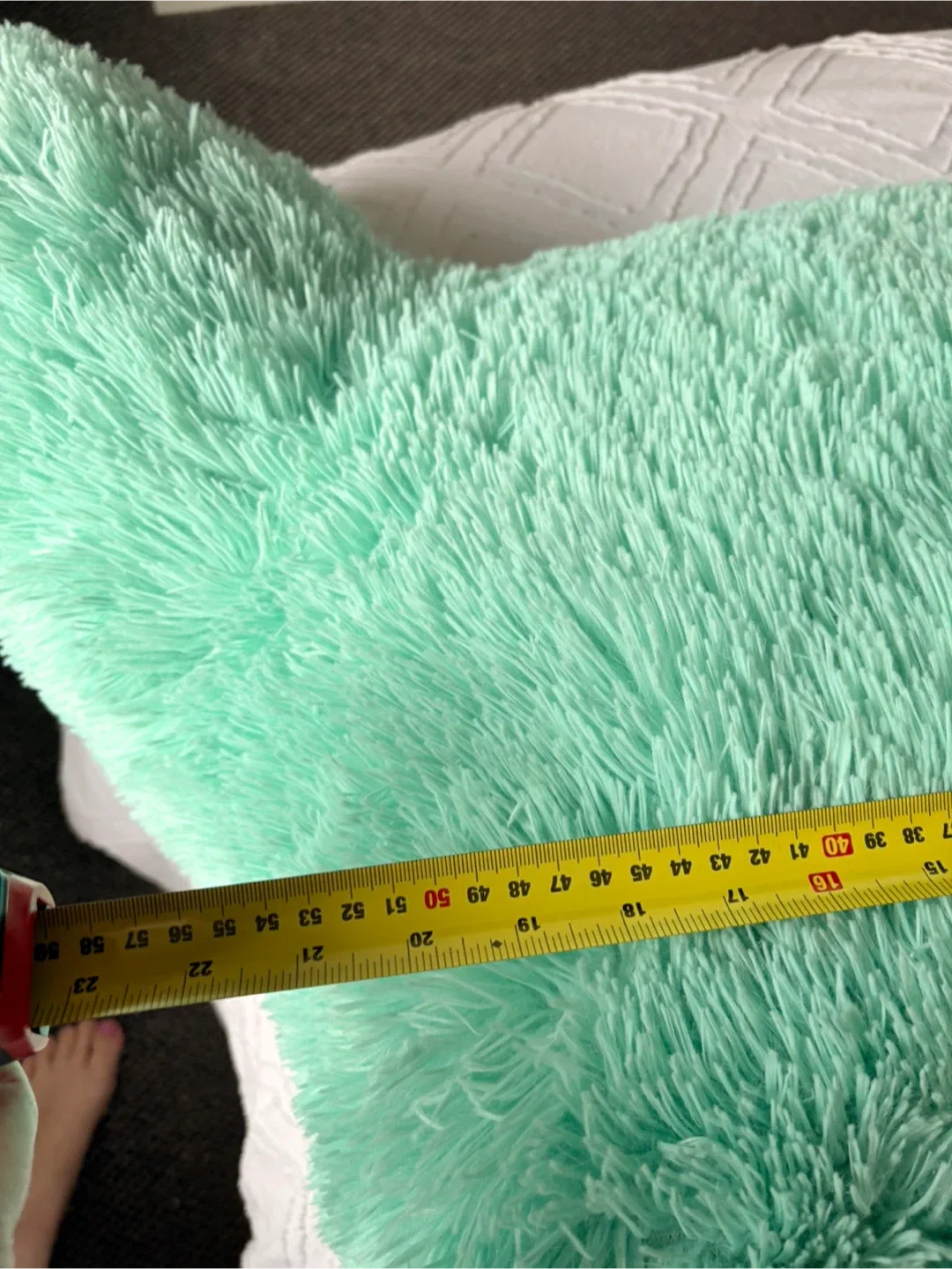 Aqua blue/green support pillow - 16x40 inches image indicator(3)