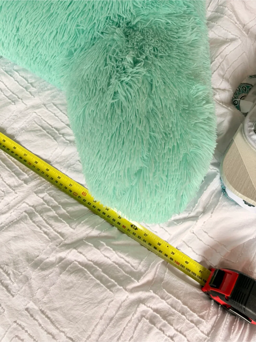 Aqua blue/green support pillow - 16x40 inches image indicator(4)