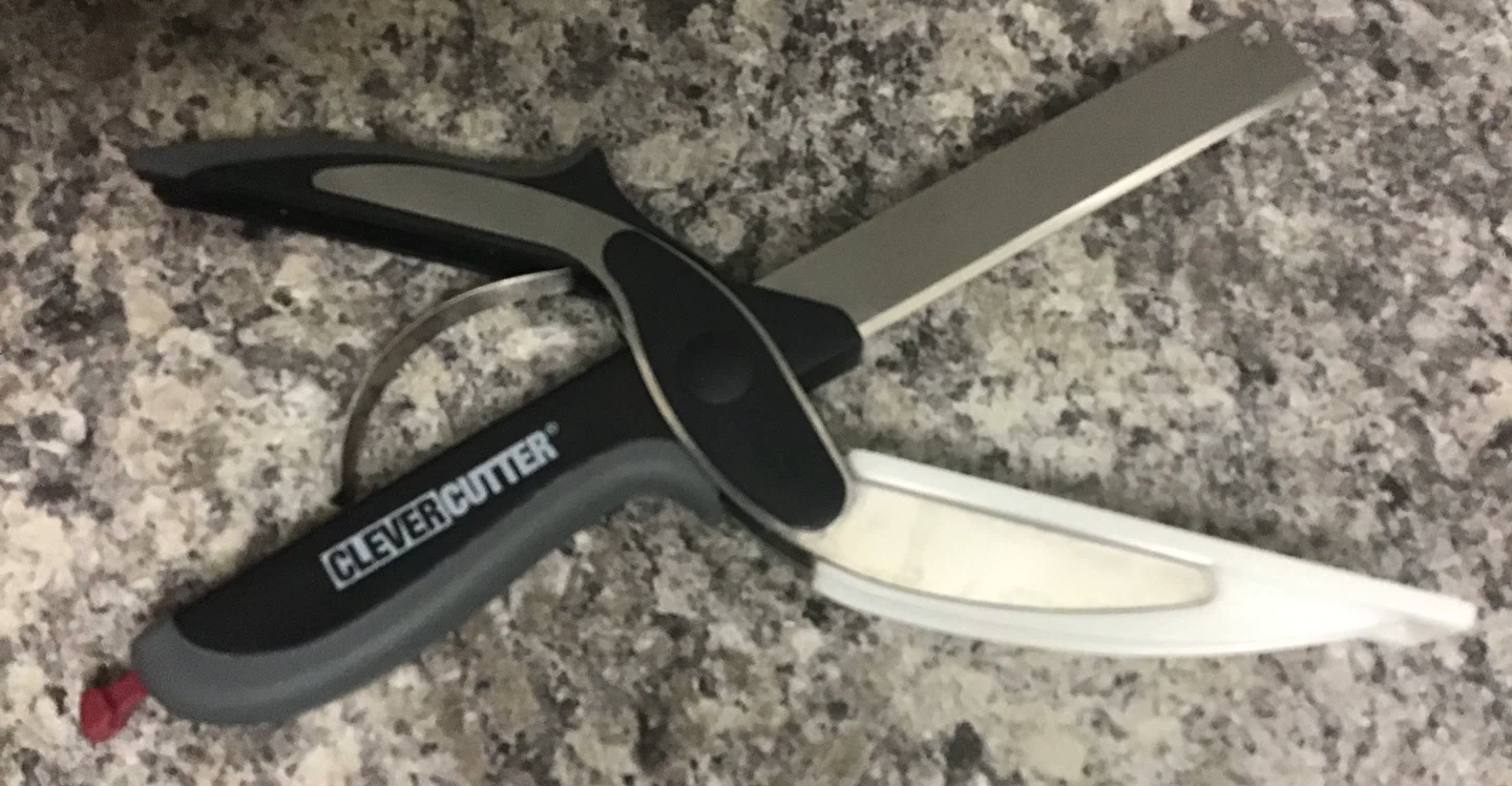 Clever Cutter 2-in-1 Food Chopping Kitchen Shears - photo 2