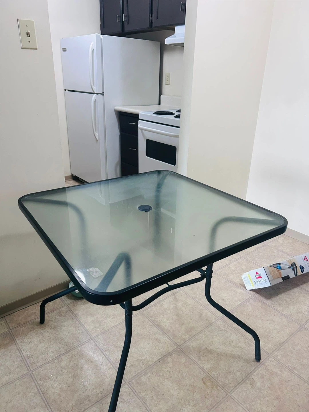 Glass Top Patio Table