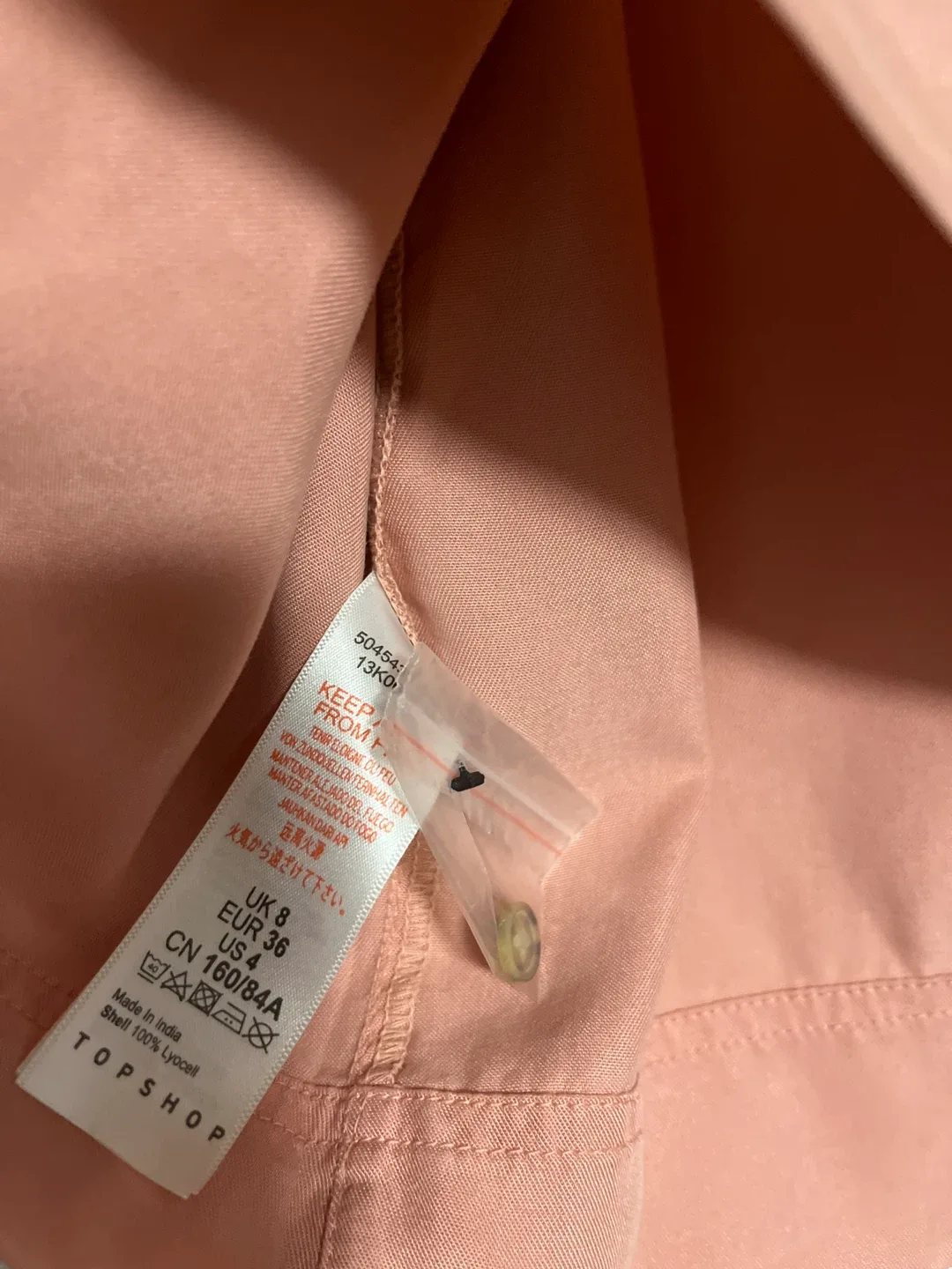 Topshop Pink Long Sleeve Shirt - UK Size 8 image indicator(7)
