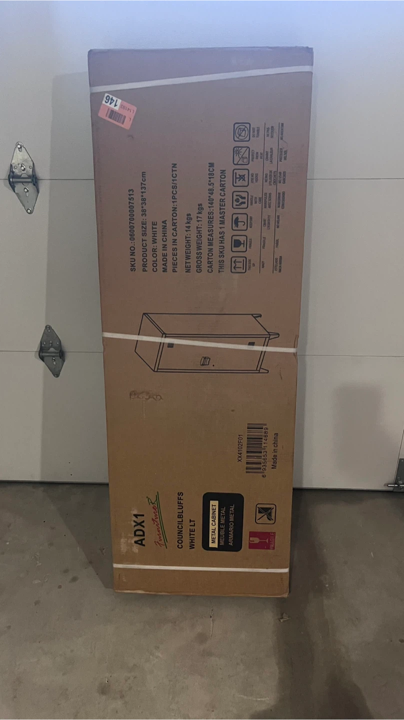 Metal Cabinet - White
