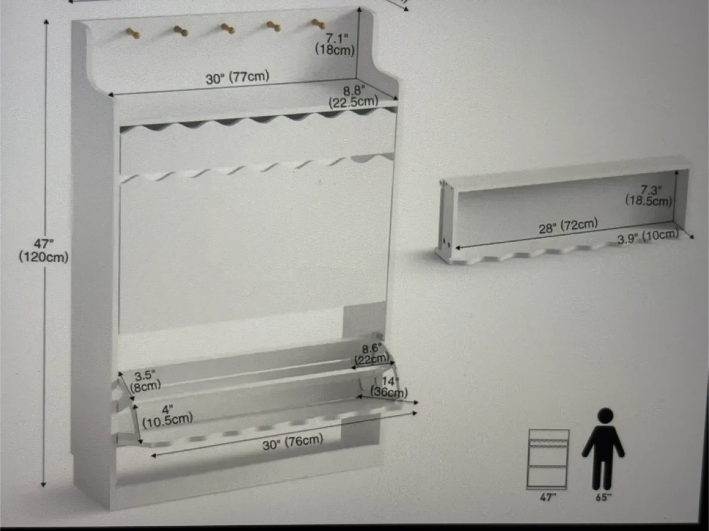 IEkA  H0112 White Shoe Cabinet image indicator(3)