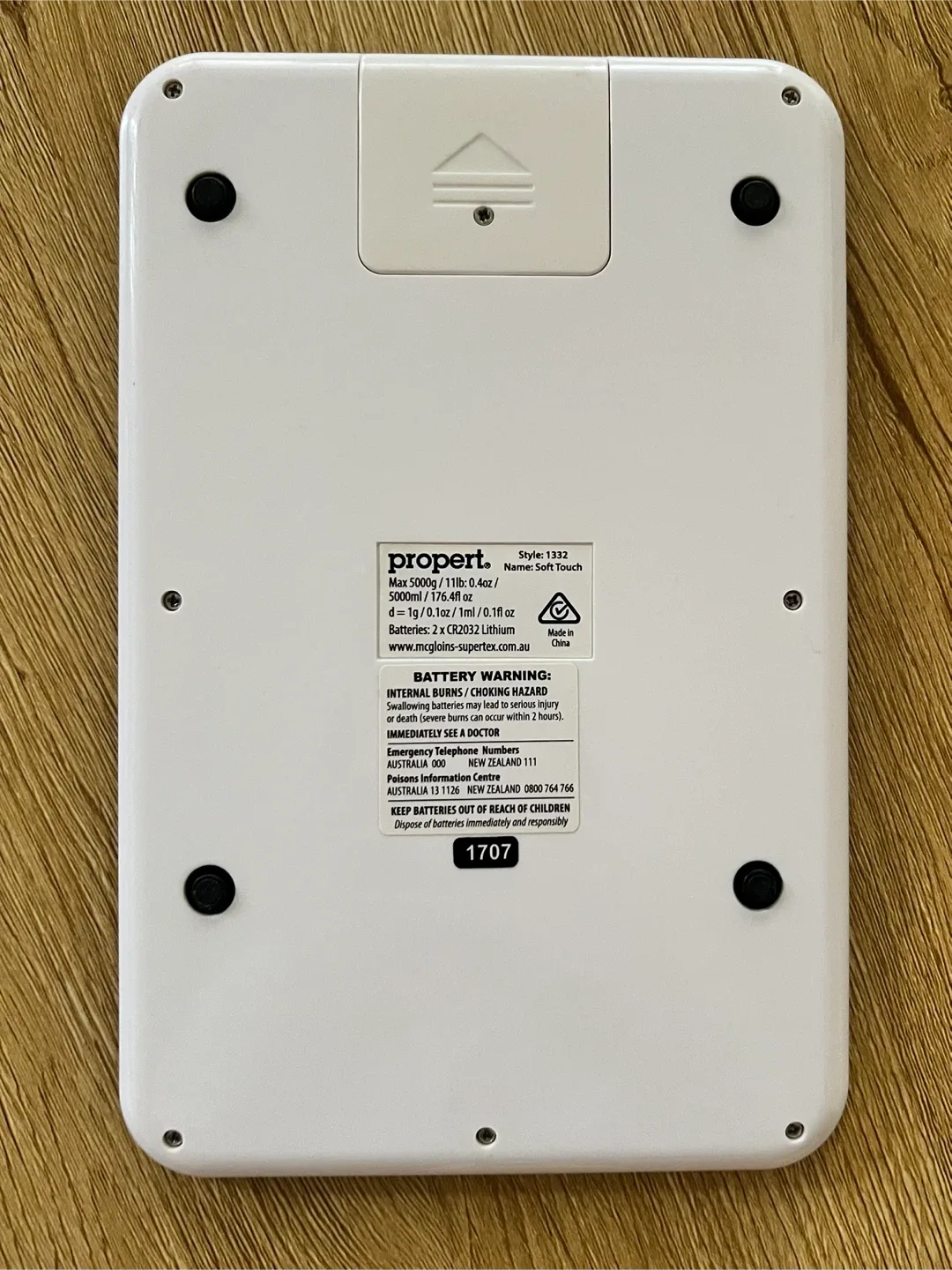 Propert Soft Touch Kitchen Scale - Black image indicator(2)