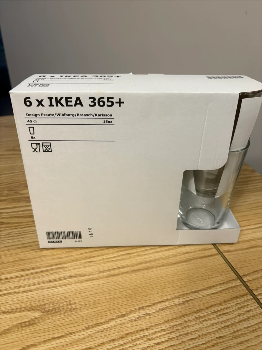 IKEA 365+ Glasses - Set of 6 (15oz)