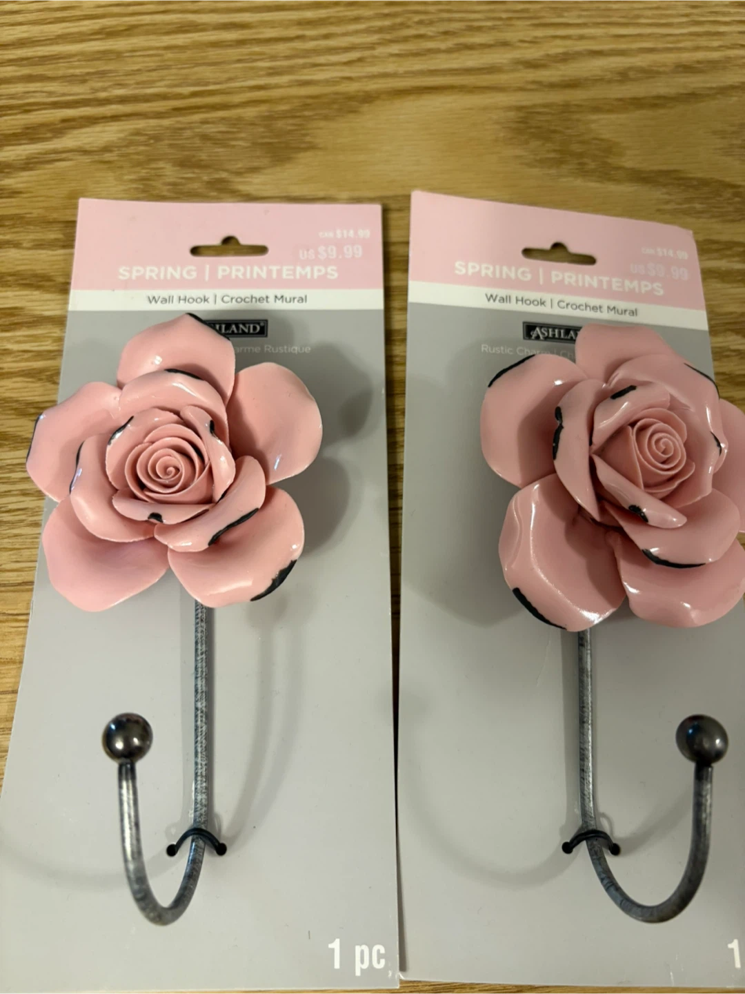 New Ashland Spring Rose Wall Hook