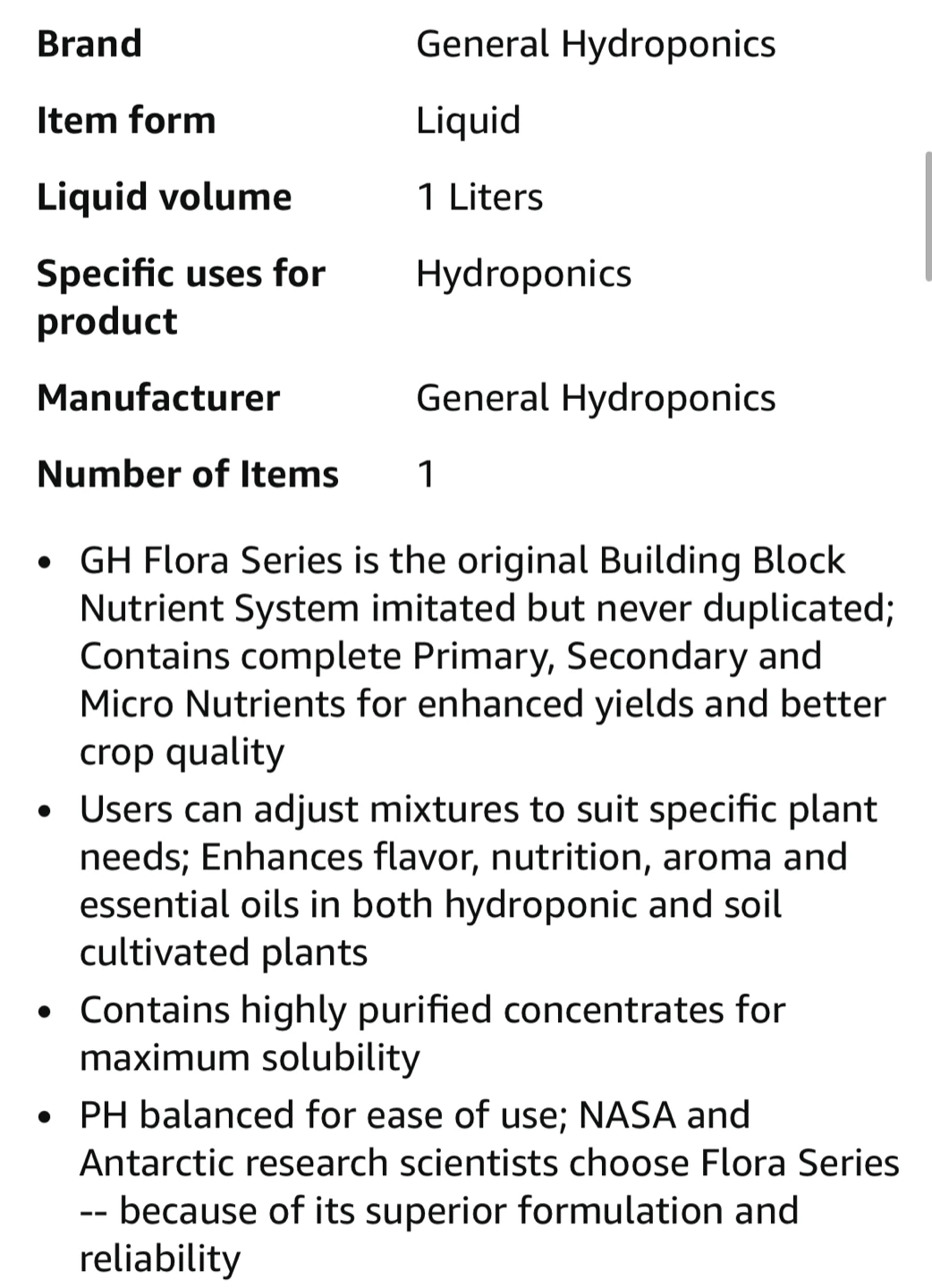 General Hydroponics Flora Series Nutrients - photo 2