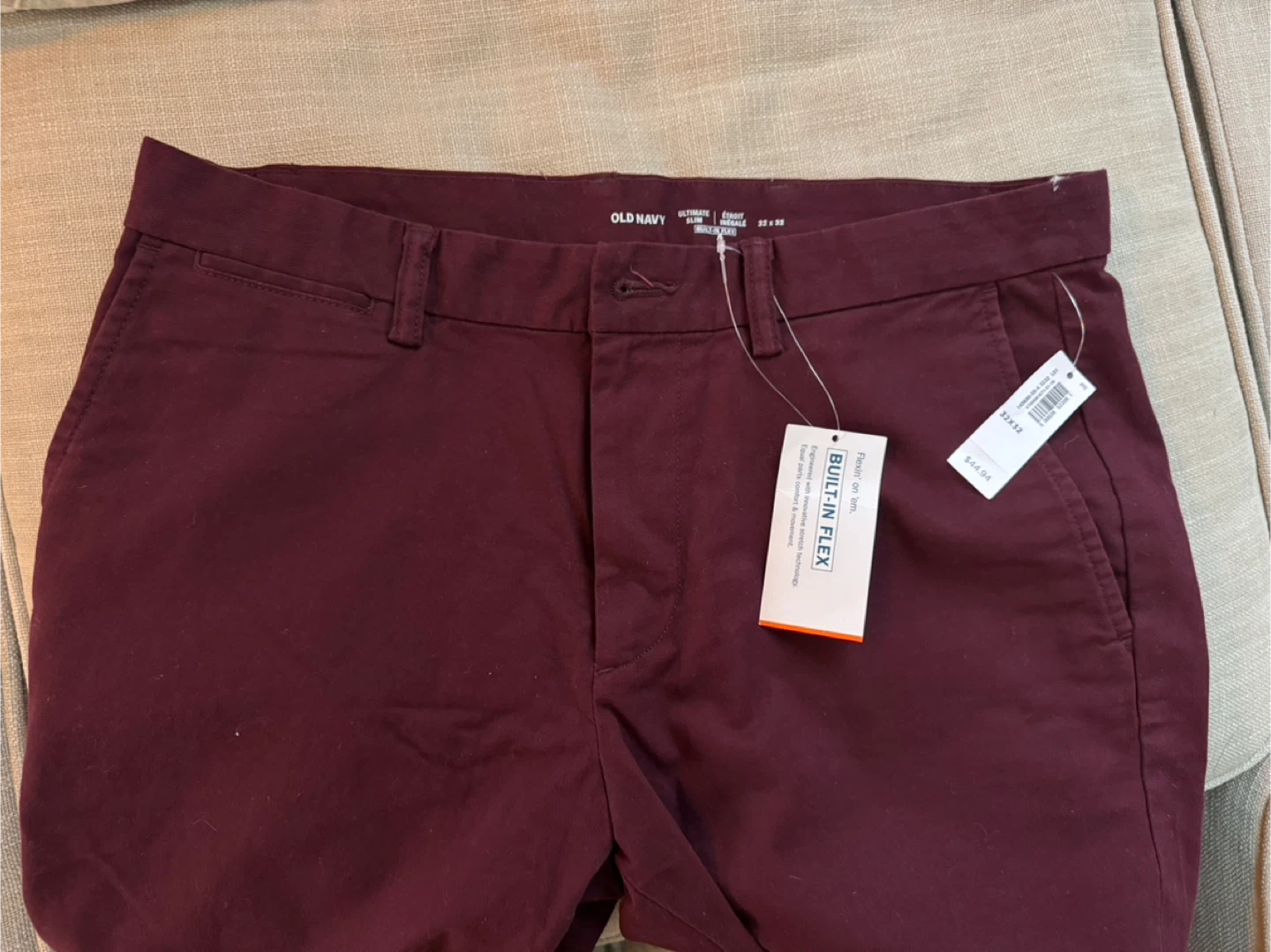 New Old Navy Ultimate Slim Flex Pants 32x32 - photo 3