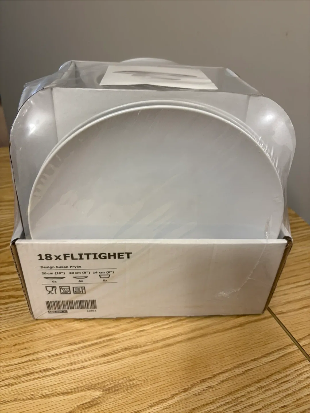 IKEA 18-Piece FLITIGHET Plate Set - NEW thumbnail