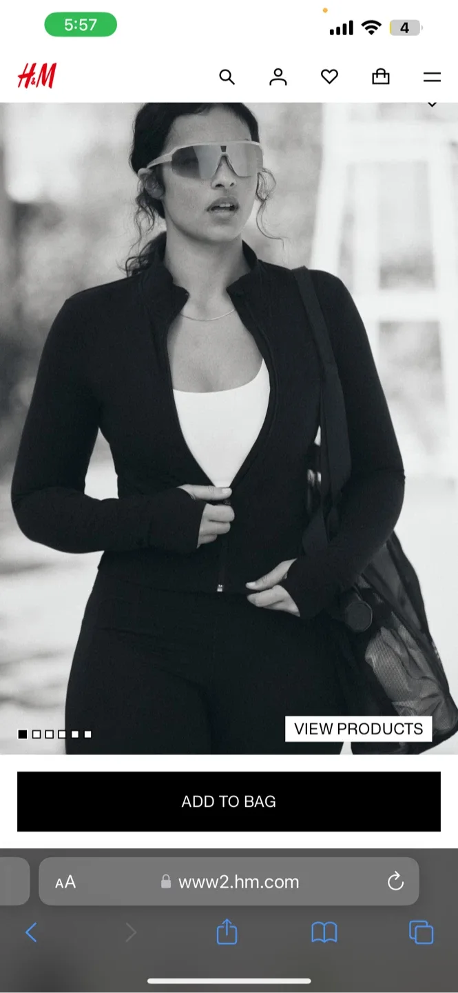 H&M ACTIVEWEAR JACKET WITH SOFTMOVE™ image indicator(5)