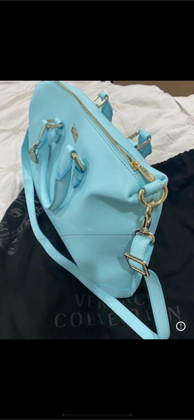 Brand new Gianni Versace Light Blue Satchel Bag - photo 3