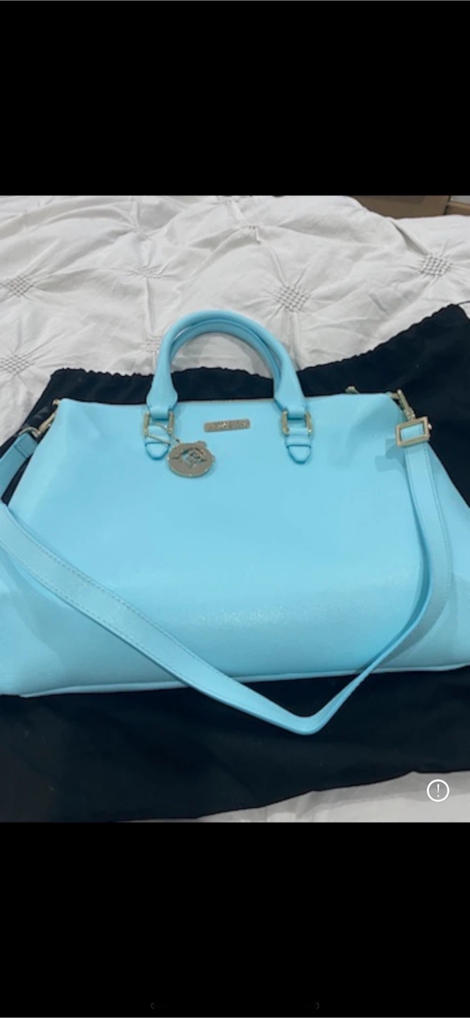 Brand new Gianni Versace Light Blue Satchel Bag