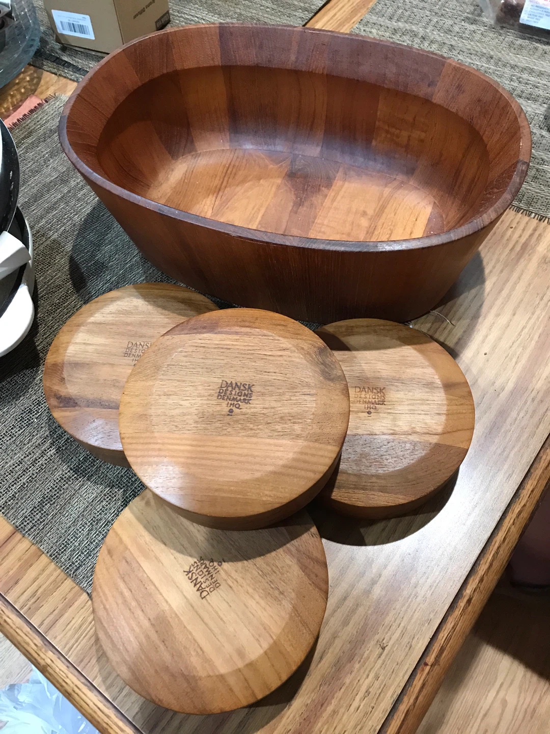Dansk Designs Denmark Teak Wood Bowl Set - photo 3