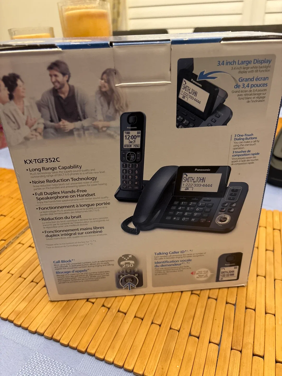 Panasonic KX-TGF352C Cordless Phone - Metallic Black image indicator(2)