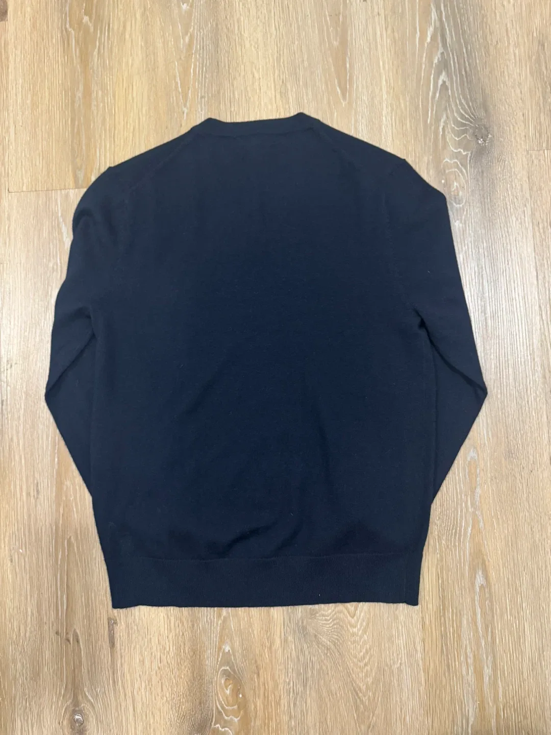 Banana Republic Merino Wool Mens Black Sweater Size Small image indicator(3)