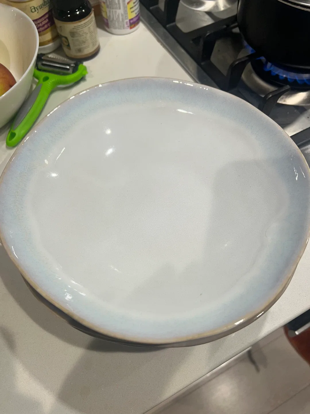 Set of 4 Pottery Dinner Plates image indicator(3)