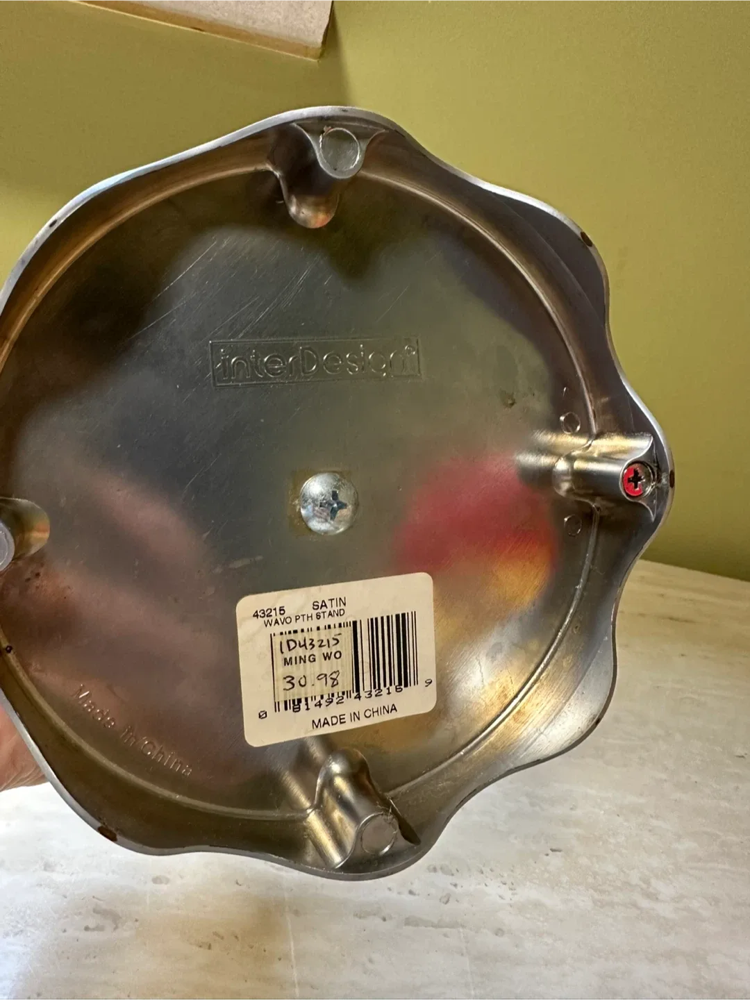 InterDesign Paper Towel Holder with heavy base - Satin Finish image indicator(4)