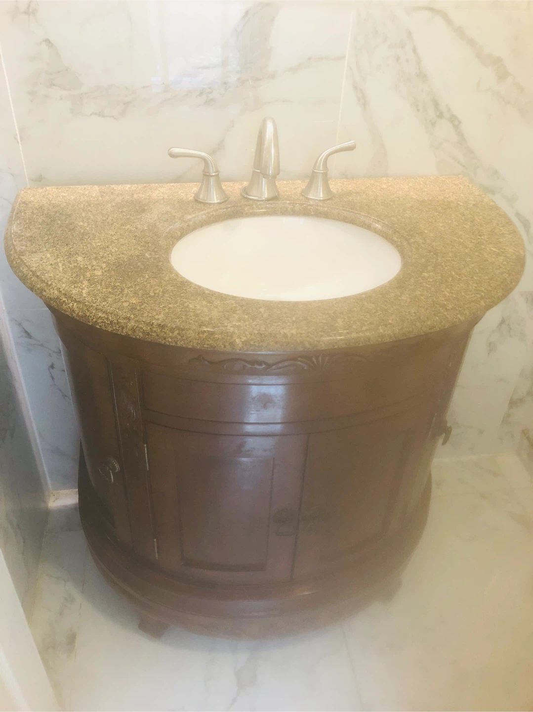 Bathroom Vanity with Sink and Faucet