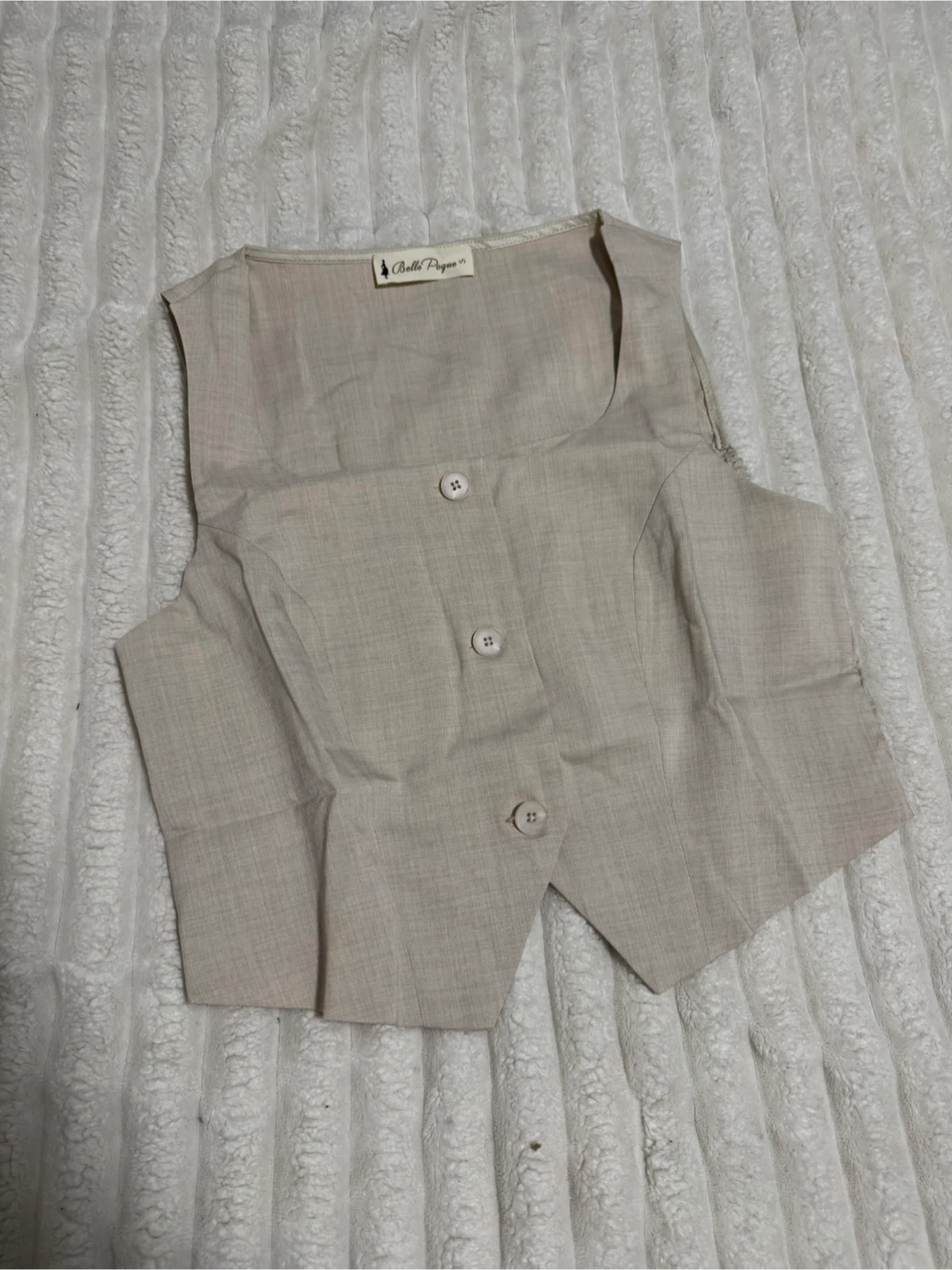 Beige Waist Coat