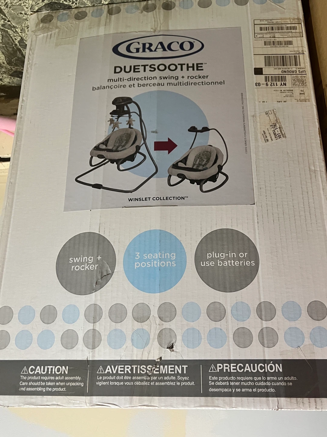 Graco DuetSoothe Swing + Rocker