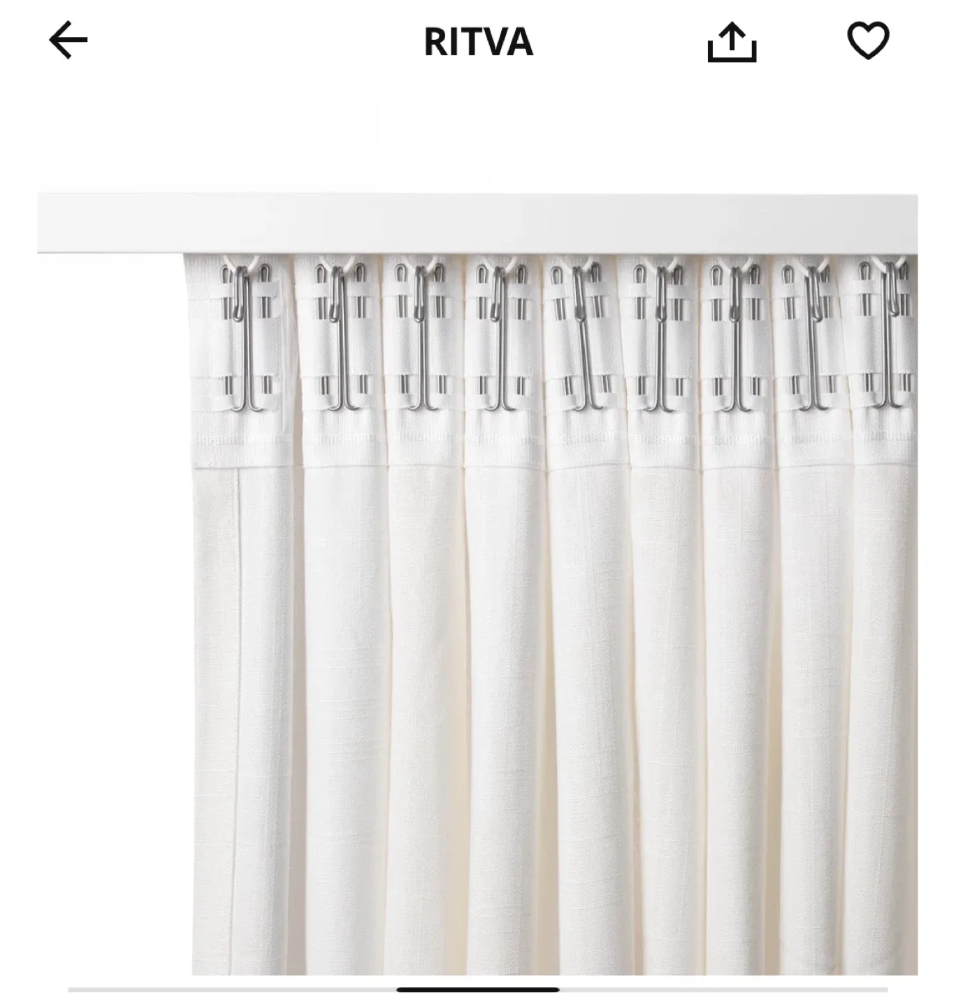 IKEA Ritva Curtains - White image indicator(4)