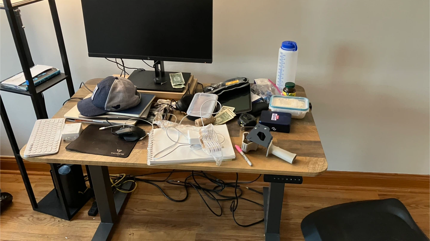 Adjustable Standing Desk & Office Chair - photo 3