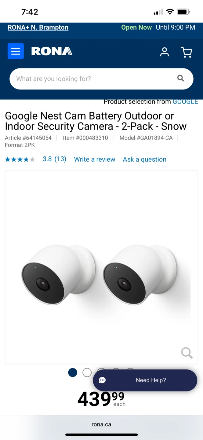 Google Nest Camera- Total 6 Cameras - photo 2