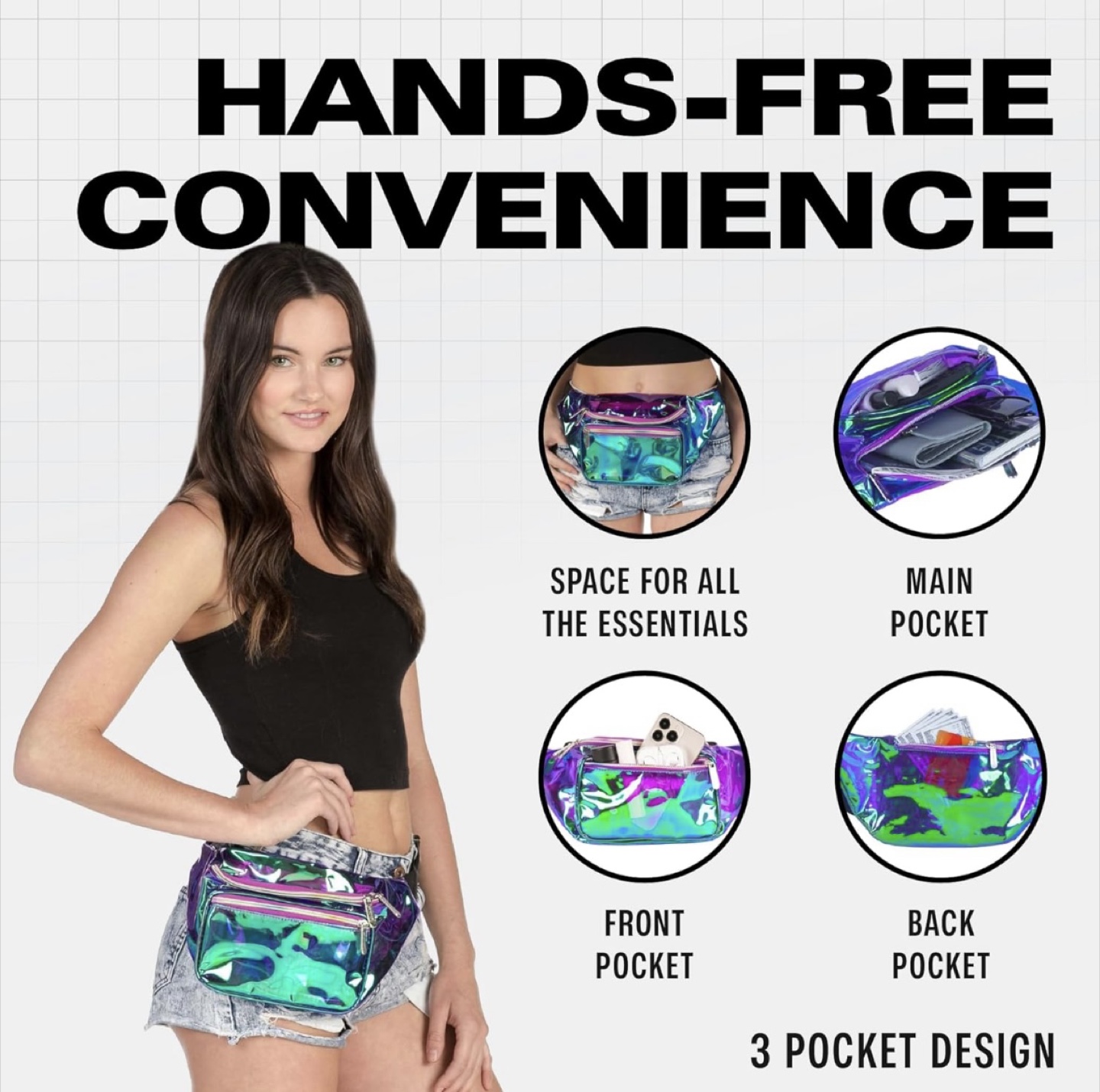 Sojourner Holographic Rave Fanny/Waist Bag - photo 4