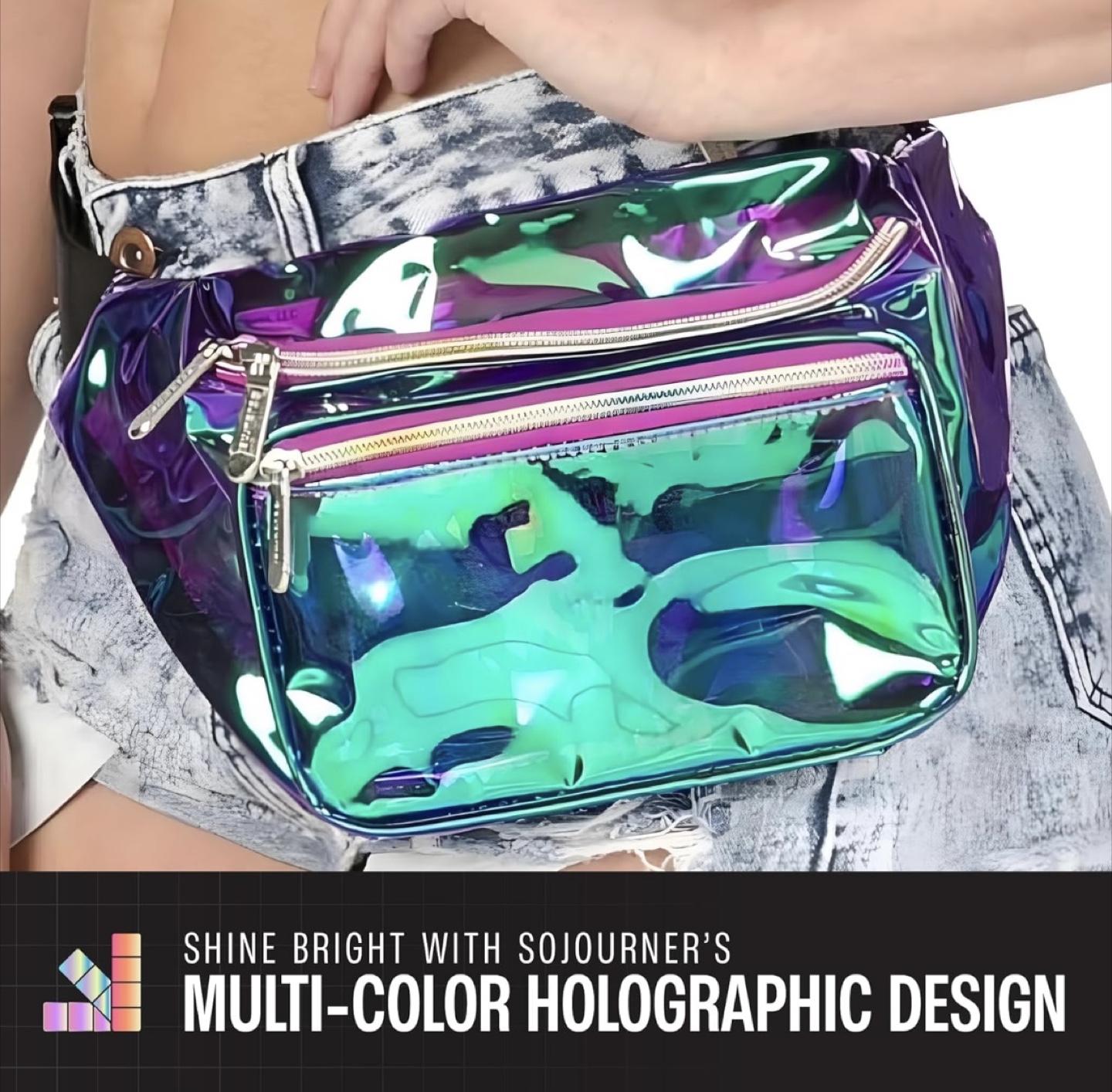 Sojourner Holographic Rave Fanny/Waist Bag - photo 2
