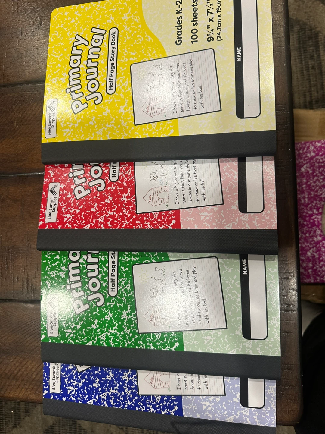 NEW ~ 4- Primary Journal Half Page Story Book K-2