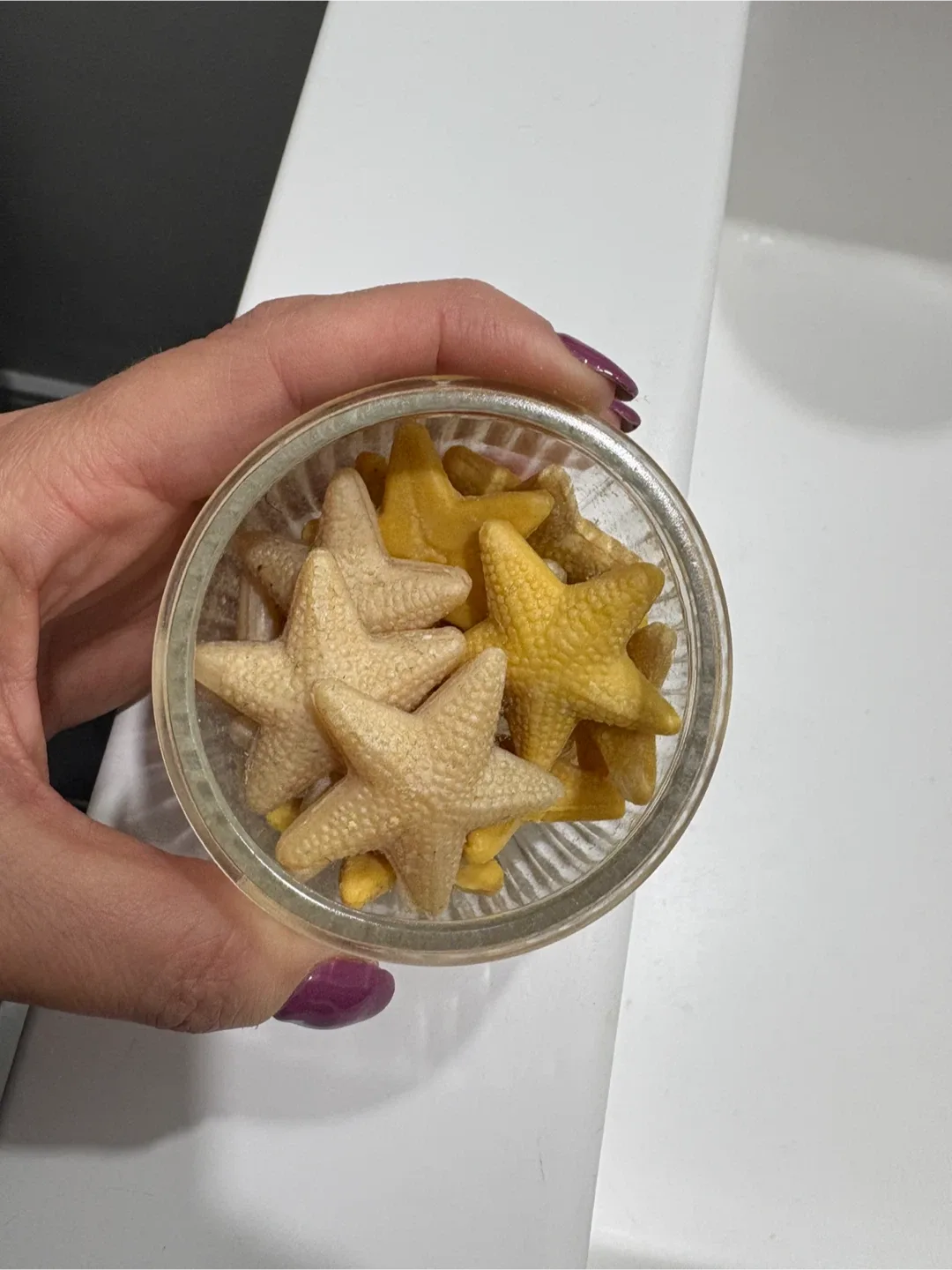 Starfish Shaped Soaps in Glass Container image indicator(2)