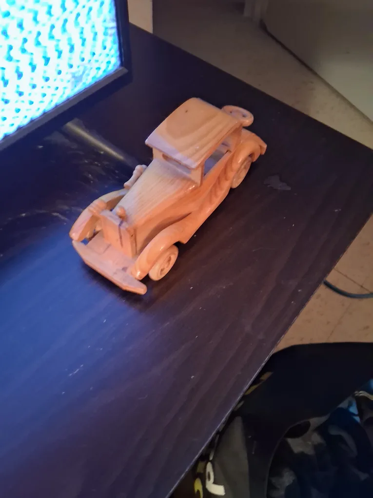 Vintage Wooden Car Model image indicator(2)