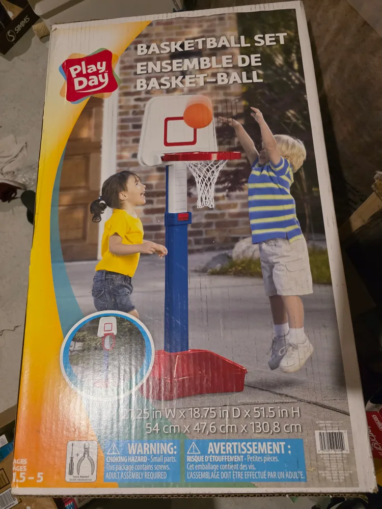 Play Day Basketball Set - Kids Ages 1.5-5 thumbnail